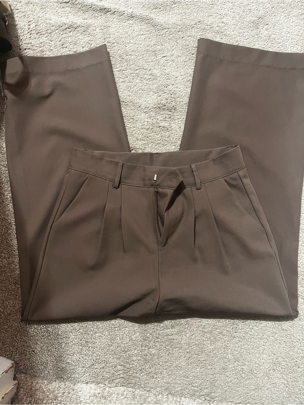 Shein brown med women’s dress wide leg pants